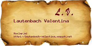 Lautenbach Valentina névjegykártya